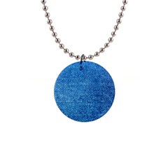 Jeans Blue  1  Button Necklace by artworkshop