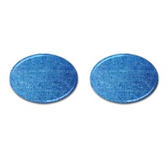 Jeans Blue  Cufflinks (oval) by artworkshop