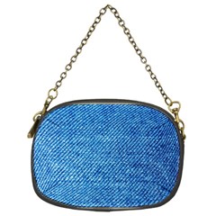 Jeans Blue  Chain Purse (two Sides) by artworkshop