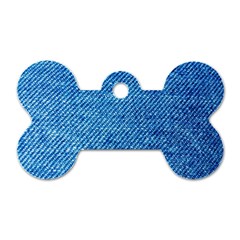 Jeans Blue  Dog Tag Bone (one Side) by artworkshop