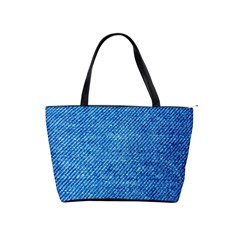 Jeans Blue  Classic Shoulder Handbag by artworkshop