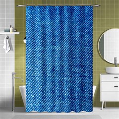 Jeans Blue  Shower Curtain 48  X 72  (small)  by artworkshop