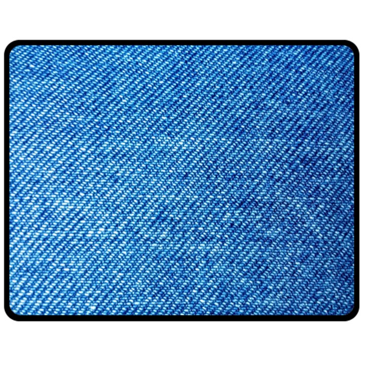 Jeans Blue  Fleece Blanket (Medium) 