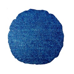 Jeans Blue  Standard 15  Premium Round Cushions by artworkshop