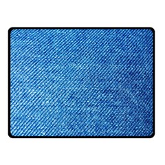 Jeans Blue  Double Sided Fleece Blanket (small)  by artworkshop