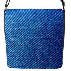 Jeans Blue  Flap Closure Messenger Bag (s) by artworkshop