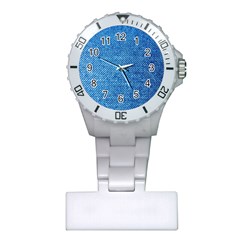 Jeans Blue  Plastic Nurses Watch by artworkshop