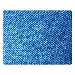 Jeans Blue  Double Sided Flano Blanket (large)  by artworkshop