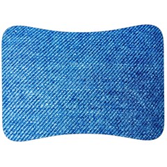 Jeans Blue  Velour Seat Head Rest Cushion by artworkshop