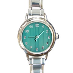 Green Surface  Round Italian Charm Watch by artworkshop