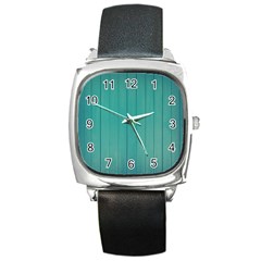 Green Surface  Square Metal Watch by artworkshop