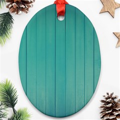 Green Surface  Oval Ornament (two Sides)