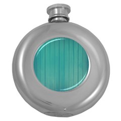 Green Surface  Round Hip Flask (5 Oz) by artworkshop