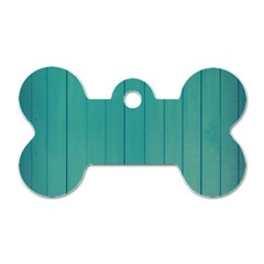 Green Surface  Dog Tag Bone (two Sides)