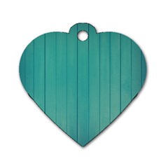 Green Surface  Dog Tag Heart (one Side) by artworkshop