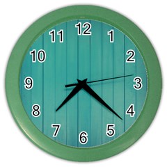 Green Surface  Color Wall Clock by artworkshop