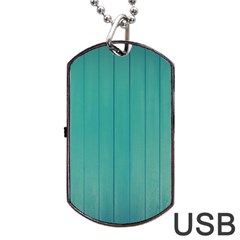 Green Surface  Dog Tag Usb Flash (one Side) by artworkshop