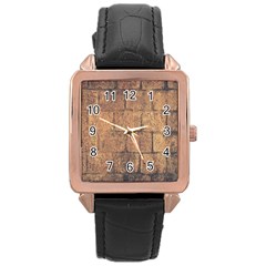 Architecture  Rose Gold Leather Watch  by artworkshop