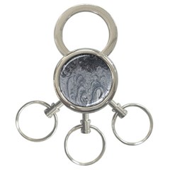 Ice Frost Crystals 3-ring Key Chain by artworkshop