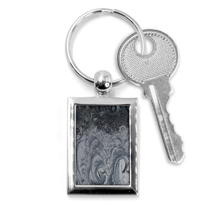 Ice Frost Crystals Key Chain (Rectangle)