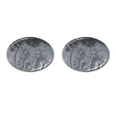 Ice Frost Crystals Cufflinks (oval) by artworkshop