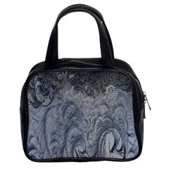 Ice Frost Crystals Classic Handbag (two Sides) by artworkshop