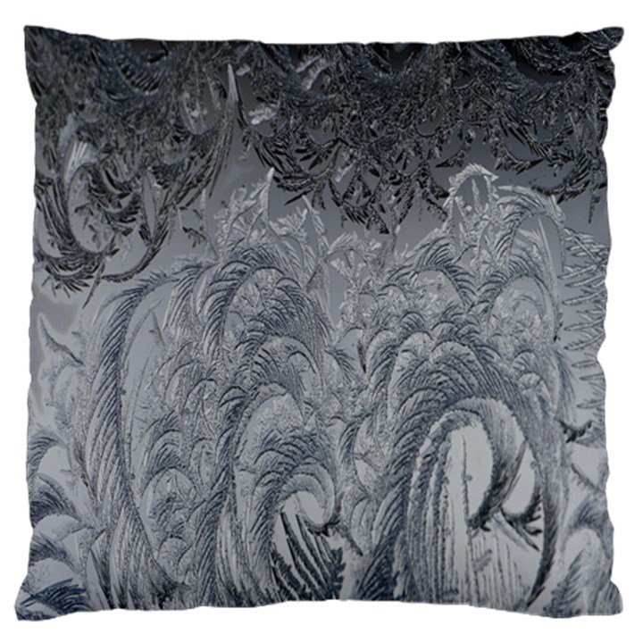 Ice Frost Crystals Large Cushion Case (One Side)