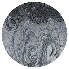 Ice Frost Crystals Round Trivet by artworkshop