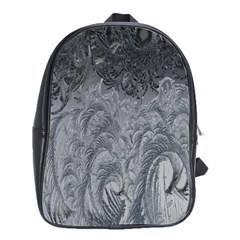 Ice Frost Crystals School Bag (large) by artworkshop