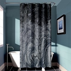 Ice Frost Crystals Shower Curtain 36  X 72  (stall)  by artworkshop