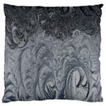 Ice Frost Crystals Large Flano Cushion Case (Two Sides) Back