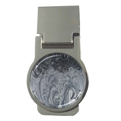 Ice Frost Crystals Money Clips (round)  by artworkshop