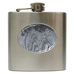 Ice Frost Crystals Hip Flask (6 Oz) by artworkshop