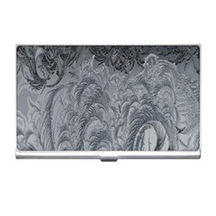 Ice Frost Crystals Business Card Holder by artworkshop