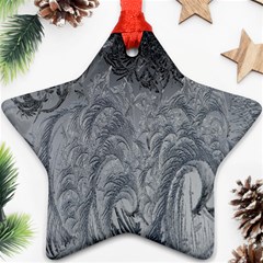 Ice Frost Crystals Star Ornament (two Sides) by artworkshop