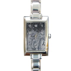 Ice Frost Crystals Rectangle Italian Charm Watch by artworkshop