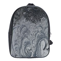 Ice Frost Crystals School Bag (xl) by artworkshop