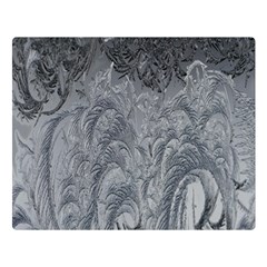 Ice Frost Crystals Double Sided Flano Blanket (large)  by artworkshop