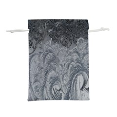 Ice Frost Crystals Lightweight Drawstring Pouch (s) by artworkshop