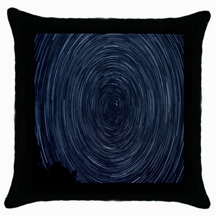  Stars Rotation  Throw Pillow Case (Black)