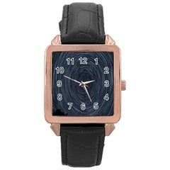  Stars Rotation  Rose Gold Leather Watch  by artworkshop