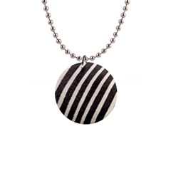  Zebra Pattern  1  Button Necklace by artworkshop