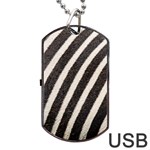  Zebra Pattern  Dog Tag USB Flash (Two Sides) Front