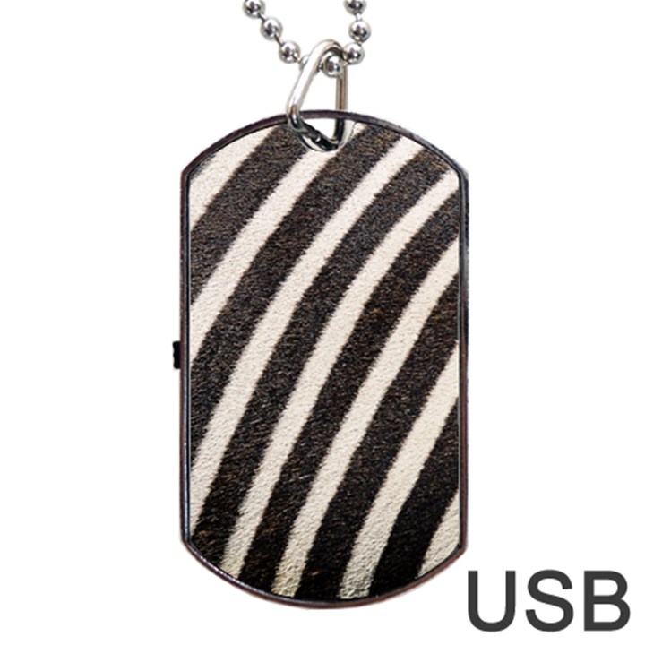  Zebra Pattern  Dog Tag USB Flash (Two Sides)