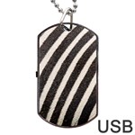  Zebra Pattern  Dog Tag USB Flash (Two Sides) Back