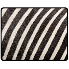  Zebra Pattern  Double Sided Fleece Blanket (medium)  by artworkshop