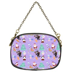 Purple Krampus Christmas Chain Purse (one Side)