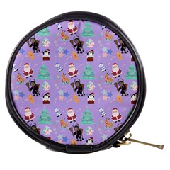 Purple Krampus Christmas Mini Makeup Bag