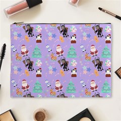 Purple Krampus Christmas Cosmetic Bag (xl)