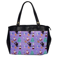 Purple Krampus Christmas Oversize Office Handbag